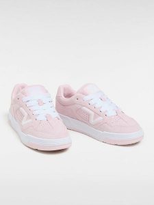 Vans Skórzane sneakersy "Upland" w kolorze jasnoróżowym rozmiar: 36,5. Różowe trampki Vans, bez wzorów, bez zapięcia. Za 140,53 zł.