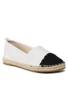 Jenny Fairy Espadryle WSS990-322 Biały. Białe espadryle Jenny Fairy, bez wzorów, z materiału, bez obcasa. Za 79,99 zł.