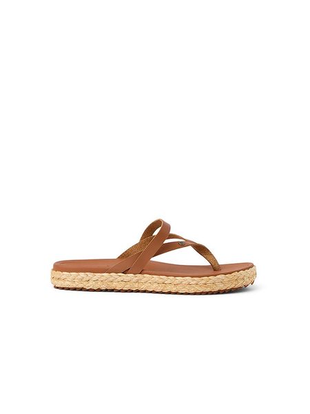 Reef Japonki "Vista Carmen" w kolorze jasnobrązowym rozmiar: 38,5. Brązowe klapki Reef, bez wzorów, z otwartym noskiem, bez obcasa. Za 226,77 zł.