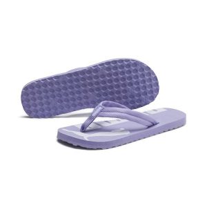 Klapki Puma Epic Flip V2 unisex. Białe klapki Puma, bez wzorów, z materiału, bez obcasa. Za 92,40 zł.