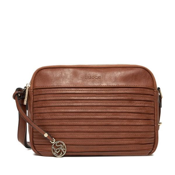 Torebka Lasocki. Brązowe listonoszki Lasocki, bez wzorów, bez dodatków. Za 179,99 zł.