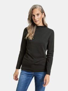 Gerry Weber Koszulka w kolorze czarnym rozmiar: 40. Czarne bluzki Gerry Weber, bez wzorów, bez kołnierzyka, bez ramiączek. Za 122,96 zł.