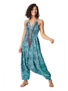 Ipanima Kombinezon w kolorze turkusowo-granatowym rozmiar: 34-40. Niebieskie kombinezony Ipanima, bez wzorów, prążkowane, bez kołnierzyka, bez ramiączek. Za 78,99 zł.