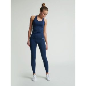 Damski tank top Hummel hmltif top. Niebieskie topy Hummel, s, bez wzorów, sportowe, bez kołnierzyka, bez ramiączek. Za 152,50 zł.