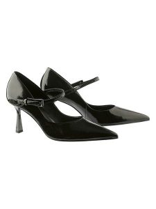 Högl Skórzane czółenka "Angel" w kolorze czarnym rozmiar: 39. Czarne czółenka HÖGL, bez wzorów, bez obcasa, na szpilce, bez zapięcia. Za 411,91 zł.