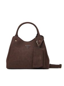 Guess Torebka Lorella HWCG23 06220 Brązowy ciemny. Brązowe torebki klasyczne Guess, z aplikacjami, ze skóry, bez dodatków. Za 584,99 zł.