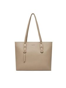 Lasocki Torebka LSK-L-001-07 Beżowy. Brązowe shopper bag Lasocki, bez wzorów, ze skóry, bez dodatków. Za 199,99 zł.