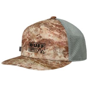 Czapka z daszkiem dla dorosłych Buff Trucker Cap. Brązowe czapki Buff, bez wzorów, z poliesteru, sportowe. Za 139,90 zł.