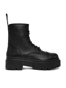 G-Star Raw Trzewiki CEO-WB-ADELA-07 Czarny. Czarne botki G-Star Raw, bez wzorów, ze skóry, bez obcasa, na płaskiej podeszwie, bez zapięcia. Za 399,99 zł.