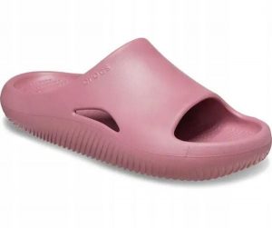 Klapki Dla Dorosłych Crocs Mellow Recovery Slide. Czarne klapki Crocs, bez wzorów, z materiału, bez obcasa. Za 119,99 zł.