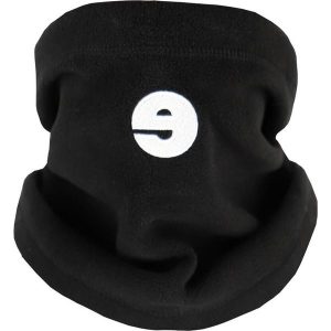 Komin polarowy Keeza z logo "e". Czarne szaliki KEEZA, bez wzorów, z polaru. Za 31,00 zł.