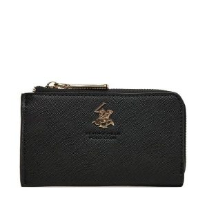 Portfel Beverly Hills Polo Club. Czarne portfele Beverly Hills Polo Club, bez wzorów. Za 59,99 zł.