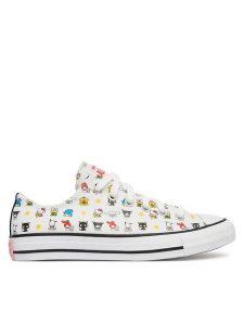 Converse Trampki Chuck Taylor All Star A17700C Biały. Białe trampki Converse, bez wzorów, z materiału, bez zapięcia. Za 379,99 zł.