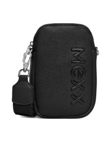 MEXX Torebka C-MEXX-L-001-08 Czarny. Czarne listonoszki Mexx, bez wzorów, z materiału, bez dodatków. Za 99,99 zł.