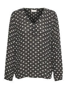 Kaffe Bluzka "Nilia" w kolorze błękitnym rozmiar: 34. Czarne bluzki Kaffe, s, bez wzorów, z wiskozy, klasyczne, bez kołnierzyka, bez ramiączek. Za 56,53 zł.