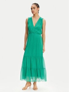Haveone Sukienka letnia AFF-N005 Zielony Loose Fit. Zielone kombinezony Haveone, na lato, l, bez wzorów, z jedwabiu, bez kołnierzyka, bez ramiączek. Za 369,99 zł.