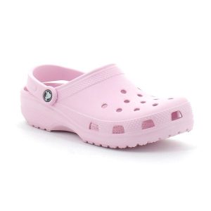 Klapki Crocs Classic ballerina. Czerwone klapki Crocs, bez wzorów, bez obcasa. Za 189,99 zł.