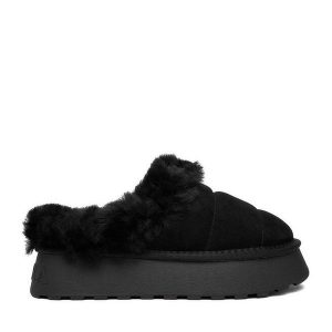 Śniegowce Badura. Czarne buty zimowe Badura, bez obcasa, bez zapięcia. Za 179,99 zł.