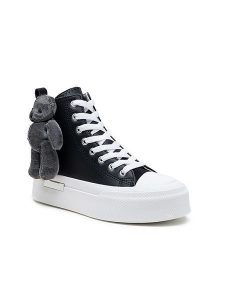 Foreverfolie Sneakersy w kolorze czarnym rozmiar: 39. Czarne trampki Foreverfolie, bez wzorów, za kostkę, bez zapięcia. Za 118,56 zł.