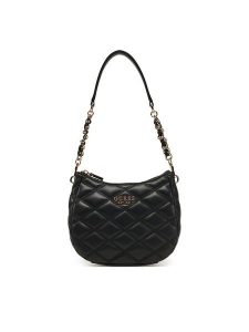Guess Torebka HWQG96 32170 Czarny. Czarne torebki klasyczne Guess, z aplikacjami, ze skóry, bez dodatków. Za 309,99 zł.