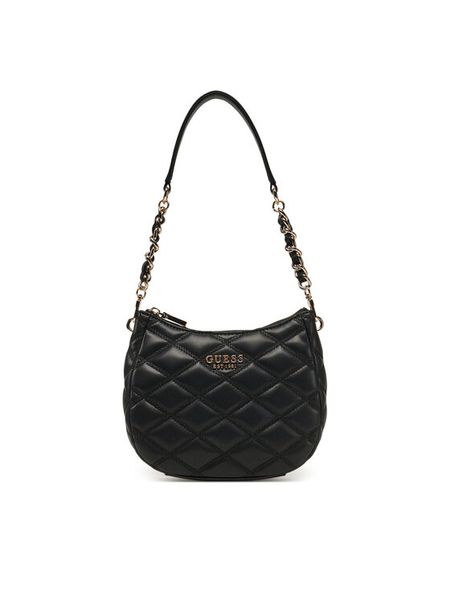 Guess Torebka HWQG96 32170 Czarny. Czarne torebki klasyczne Guess, z aplikacjami, ze skóry, bez dodatków. Za 289,99 zł.