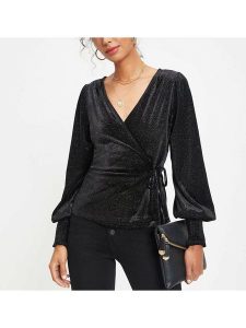 Milan Kiss Bluzka w kolorze czarnym rozmiar: L. Czarne bluzki Milan Kiss, l, bez wzorów, bez kołnierzyka, bez ramiączek. Za 113,99 zł.