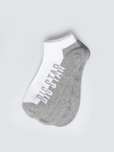 Stopki unisex bawełniane trójpak Grysoni 100. Białe skarpetki Big Star, bez wzorów, z bawełny. Za 39,99 zł.