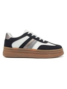 Sixth Sens Sneakersy w kolorze biało-czarnym rozmiar: 38. Białe trampki Sixth Sens, bez wzorów, bez zapięcia. Za 105,38 zł.
