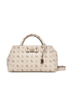 Guess Torebka Carrie Logo HWGP98 98060 Écru. Kuferki Guess, z aplikacjami, ze skóry, bez dodatków. Za 639,99 zł.