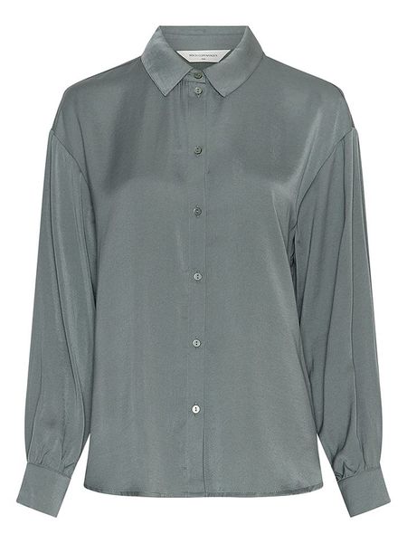 MOSS COPENHAGEN Koszula w kolorze zielonym rozmiar: L/XL. Zielone koszule Moss Copenhagen, l, bez wzorów, bez kołnierzyka, bez ramiączek. Za 139,95 zł.