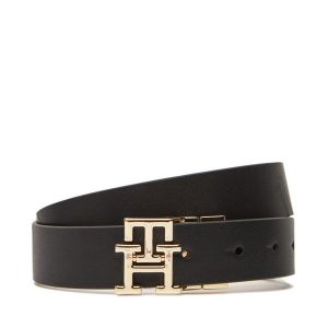 Pasek Damski Tommy Hilfiger. Czarne paski TOMMY HILFIGER, bez wzorów. Za 289,99 zł.