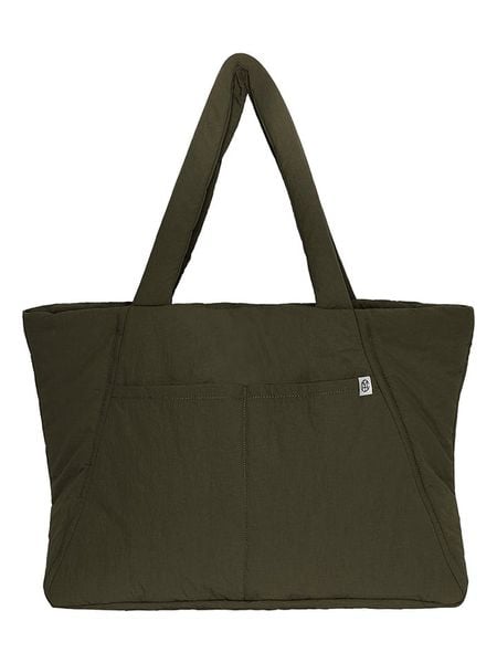 MOSS COPENHAGEN Shopper bag "Siria Sasja" w kolorze khaki rozmiar: onesize. Brązowe shopper bag Moss Copenhagen, bez wzorów, z materiału, bez dodatków. Za 130,99 zł.