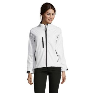 Kurtka Damska Roxy Soft Shell. Białe kurtki SOL'S, l, bez wzorów, bez kaptura. Za 217,99 zł.