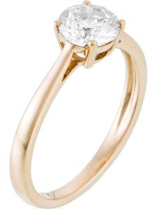 ATELIER DU DIAMANT Złoty pierścionek "Solitaire Impérial" z diamentem rozmiar: 52. Żółte pierścionki ATELIER DU DIAMANT, z diamentem, złote. Za 21 597,99 zł.