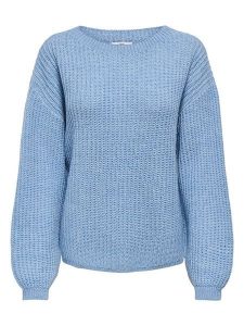 JDY Sweter w kolorze błękitnym rozmiar: S. Niebieskie swetry oversize JDY, s, bez wzorów, z wełny, bez ramiączek. Za 109,95 zł.