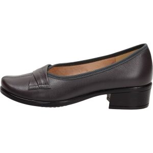 Szare Polskie półbuty damskie Gregors 569. Szare półbuty Gregors, na jesień, bez wzorów, z jeansu, bez obcasa, na płaskiej podeszwie, bez zapięcia. Za 349,00 zł.