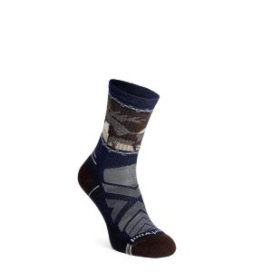 Skarpety turystyczne Smartwool Hike Light Cushion. Niebieskie skarpetki Smartwool, bez wzorów. Za 97,99 zł.