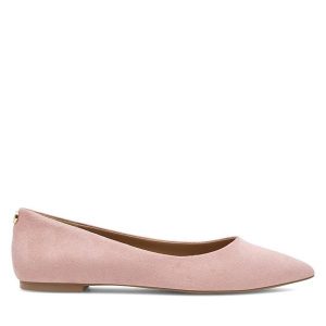 Baleriny Nine West. Czerwone balerinki Nine West, bez wzorów, bez obcasa, bez zapięcia. Za 139,99 zł.