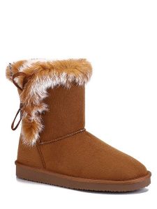 ISLAND BOOT Kozaki zimowe "Cora" w kolorze jasnobrązowym rozmiar: 36. Brązowe kozaki Island Boot, na zimę, bez wzorów, z materiału, bez obcasa, bez zapięcia. Za 100,75 zł.