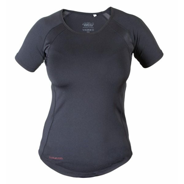 Lekka koszulka damska Karlslund Fenja. Czarne koszulki sportowe KARLSLUND, bez wzorów, bez ramiączek. Za 197,50 zł.