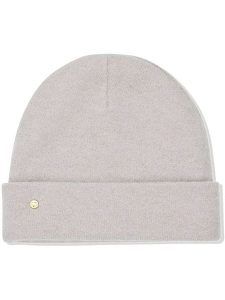 Hey Marly Wełniana czapka beanie "Classic" w kolorze kremowym rozmiar: onesize. Brązowe czapki Hey Marly, bez wzorów, z materiału. Za 148,61 zł.