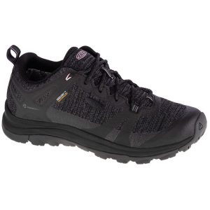 Buty trekkingowe damskie, Keen W Terradora II WP. Czarne buty sportowe Keen, z materiału, bez zapięcia. Za 429,99 zł.
