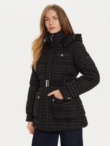 Morgan Kurtka zimowa 242-GIVAL Czarny Regular Fit. Czarne kurtki Morgan, na zimę, bez wzorów, z syntetyku, bez kaptura. Za 509,99 zł.