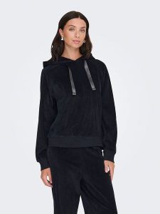 JDY Bluza "Vida" w kolorze czarnym rozmiar: XL. Czarne bluzy JDY, xl, bez wzorów, z bawełny, z kapturem. Za 75,16 zł.