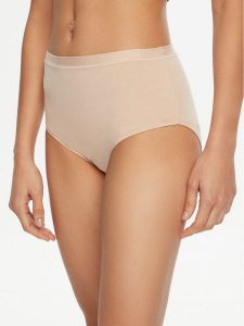 Triumph Figi klasyczne z wysokim stanem Sense Of Modal 10224787 Beżowy. Brązowe figi Triumph, bez wzorów, z syntetyku. Za 39,99 zł.