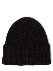 Marie Lund Czapka Kobiety czarny, ONE SIZE. Czarne czapki Marie Lund, z aplikacjami, z dzianiny. Za 119,95 zł.