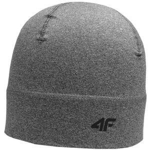 Czapka FNK. Szare czapki 4f, bez wzorów, sportowe. Za 80,99 zł.