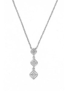 DIAMANTA Złoty naszyjnik z diamentami - dł. 42 cm rozmiar: onesize. Szare naszyjniki DIAMANTA, z diamentem, złote. Za 1 240,14 zł.