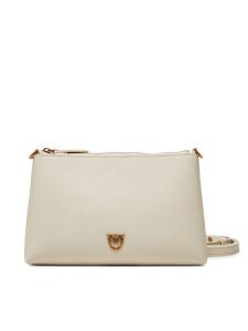 PINKO Torebka Flat Horizontal Mini PE 25 PCPL 104277 A0F1 Biały. Białe listonoszki Pinko, bez wzorów, ze skóry, bez dodatków. Za 379,99 zł.