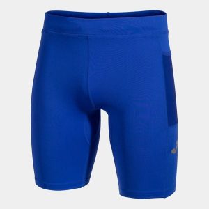 Legginsy Joma Elite X niebieskie do biegania. Niebieskie legginsy JOMA, bez wzorów, z materiału. Za 133,00 zł.